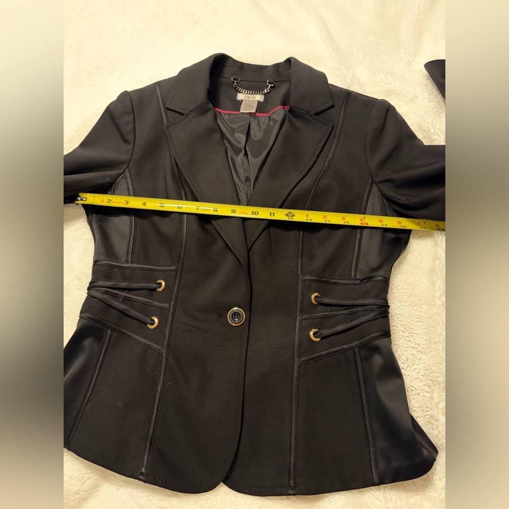 Cache Vintage Crop Blazer Corset Detail - Picture 4 of 5